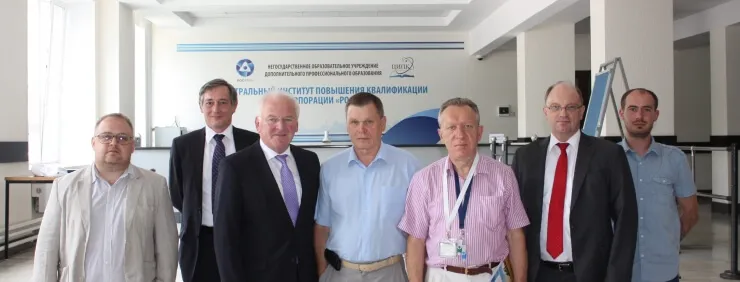Meeting between ROSATOM-CICE&T and TÜV SÜD Industrie Service representatives in Obninsk, Russia, 15.07.2014.