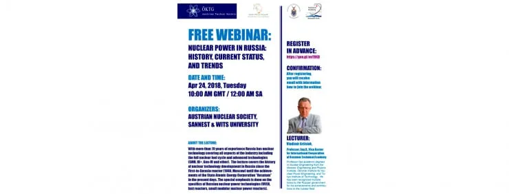A Webinar on the History of Nuclear Power Development in Russia