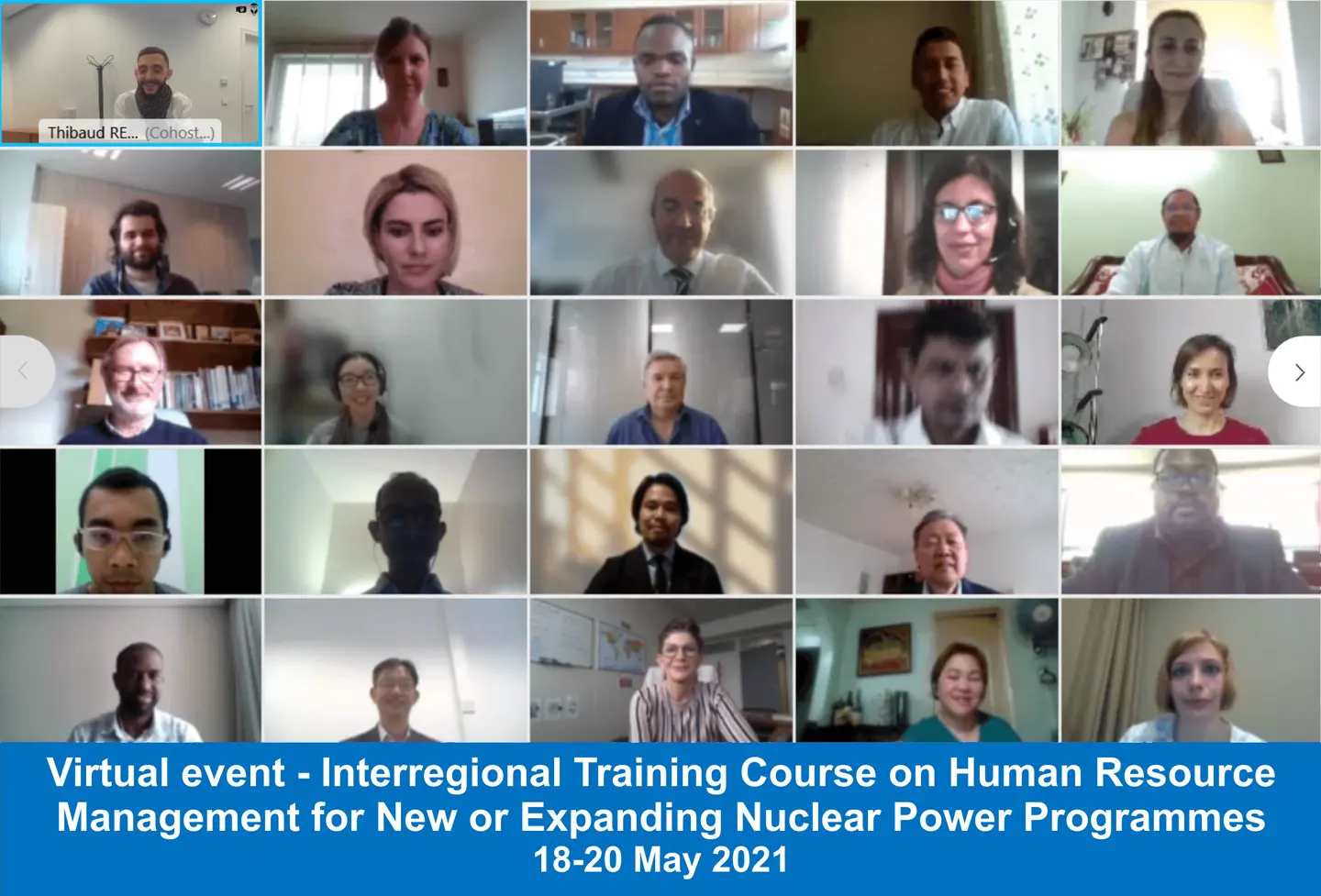 The Virtual Part of the IAEA Interregional Training Course on Human Resource Management for New or Expanding Nuclear Power Programmes has completed
